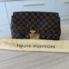 Louis Vuitton Damier Canvas Pochette Ascot Clutch Bag