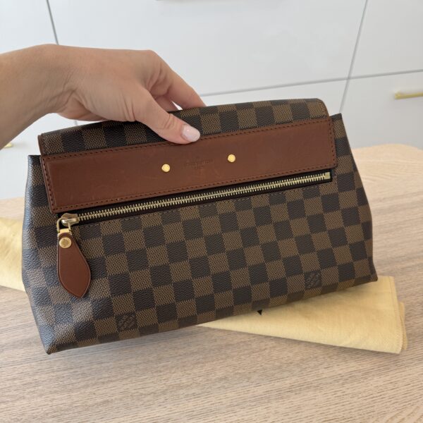 Louis Vuitton Damier Canvas Pochette Ascot Clutch Bag