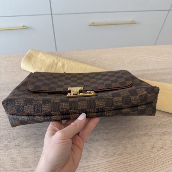 Louis Vuitton Damier Canvas Pochette Ascot Clutch Bag