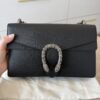 Gucci Black Leather Dionysus Small Shoulder Bag Crystals