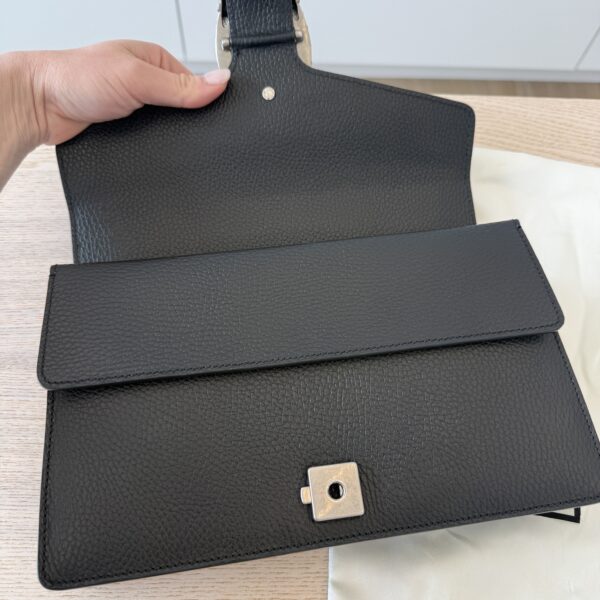 Gucci Black Leather Dionysus Small Shoulder Bag Crystals