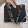 Gucci GG Black Leather Mini Dionysus Shoulder Bag Crystals