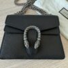 Gucci GG Black Leather Mini Dionysus Shoulder Bag Crystals