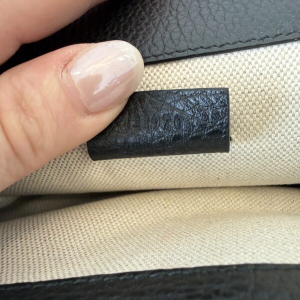 Gucci GG Black Leather Mini Dionysus Shoulder Bag Crystals