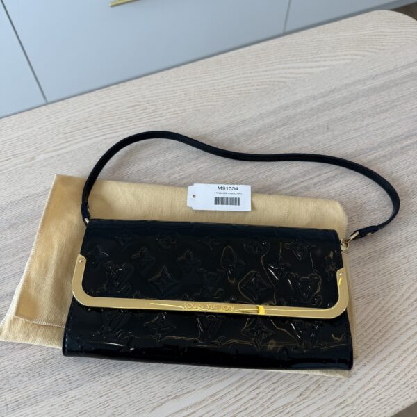 Louis Vuitton Monogram Vernis Rossmore MM Bag Infini (Blue)