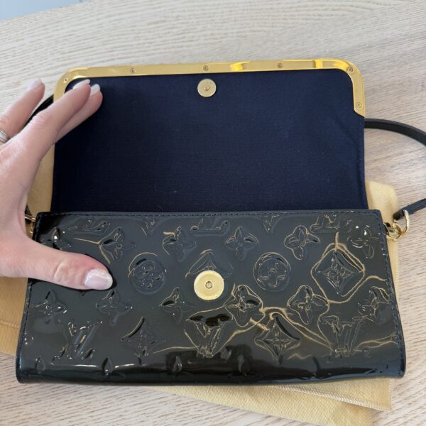 Louis Vuitton Monogram Vernis Rossmore MM Bag Infini (Blue)