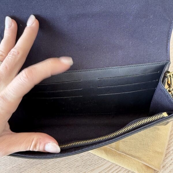 Louis Vuitton Monogram Vernis Rossmore MM Bag Infini (Blue)
