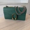 Gucci Green Leather Dionysus Small Shoulder Bag Crystals