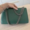 Gucci Green Leather Dionysus Small Shoulder Bag Crystals