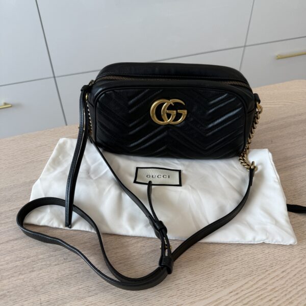 Gucci Matelasse Small GG Marmont Black