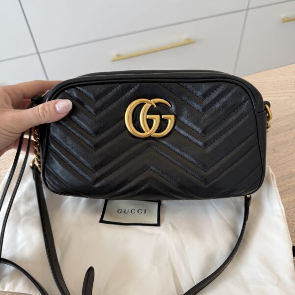 Gucci Matelasse Small GG Marmont Black