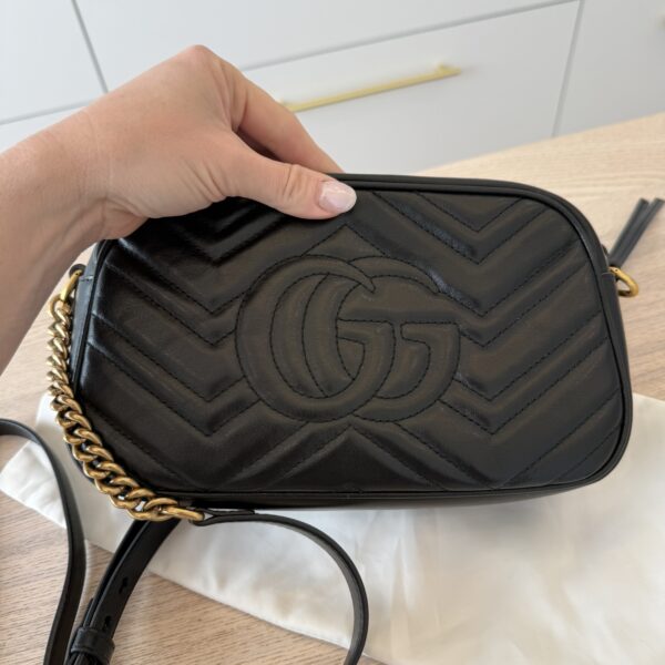 Gucci Matelasse Small GG Marmont Black