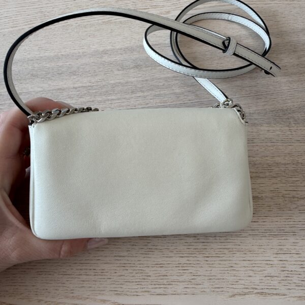 Fendi Orange Micro Monster Leather Baguette White