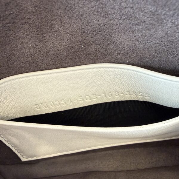 Fendi Orange Micro Monster Leather Baguette White