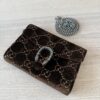 Gucci Dionysus Chain Wallet GG Velvet Small Brown Crystals