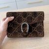 Gucci Dionysus Chain Wallet GG Velvet Small Brown Crystals