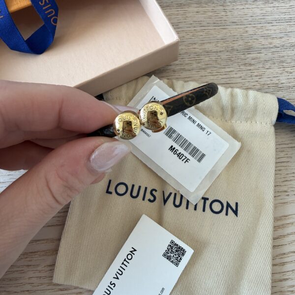 LOUIS VUITTON Historic Mini Monogram Bracelet Size 17