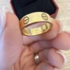 Cartier 18K Yellow Gold 5.5mm LOVE Ring 53 US Size 6.25