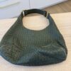 Louis Vuitton Kaki Intrecciato Woven Nappa Leather Ball Hobo Bag