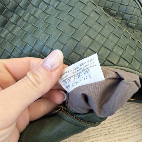 Louis Vuitton Kaki Intrecciato Woven Nappa Leather Ball Hobo Bag