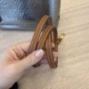 Louis Vuitton Alma Handbag Metallic Monogram Vernis with Leather BB