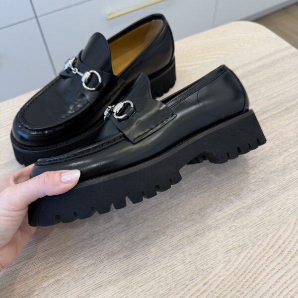 Gucci Horsebit Loafers Size 38.5 Black