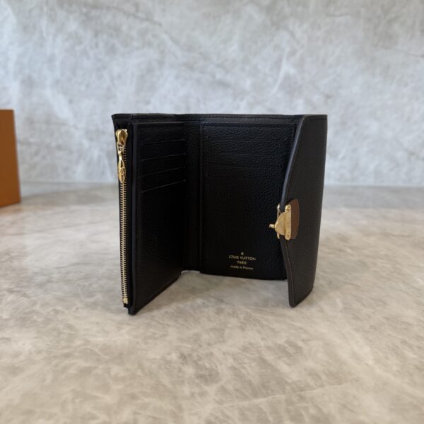 Louis Vuitton Monogram Pallas Compact Wallet Black