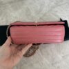 Chanel CC Pink Chevron Quilted Leather Mini Statement Flap Bag