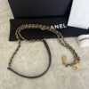Chanel Calfskin Crystal Quilted Extra Mini Coco Handle Flap Black