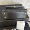Chanel Calfskin Crystal Quilted Extra Mini Coco Handle Flap Black