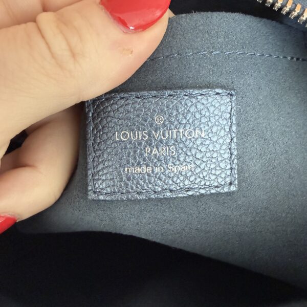Louis Vuitton Metallic Empreinte Monogram Giant Speedy Bandouliere 20 Navy Nacre