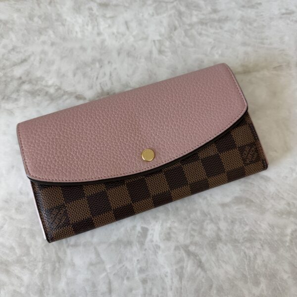 Louis Vuitton Damier Ebene Normandy Wallet Magnolia