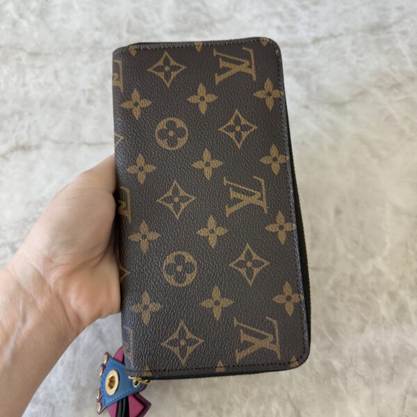 Louis Vuitton Monogram Totem Zippy Wallet Flamingo
