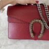 Gucci Red Leather Dionysus Small Shoulder Bag Crystals