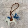 Hermes Milo Lambskin Grigri Rodeo Horse Bag Charm PM