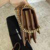 Saint Laurent (YSL) Calfskin Medium Monogram Sunset Caramel