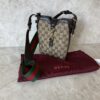 Gucci Supreme GG Canvas/Leather Jackie Small Bucket Crossbody Bag