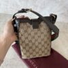 Gucci Supreme GG Canvas/Leather Jackie Small Bucket Crossbody Bag