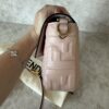 Fendi Nappa FF 1974 Embossed Baguette Rose