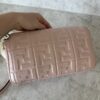 Fendi Nappa FF 1974 Embossed Baguette Rose