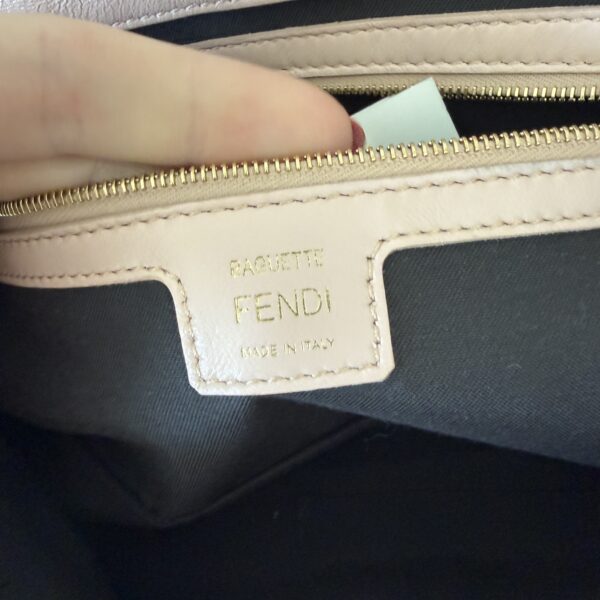Fendi Nappa FF 1974 Embossed Baguette Rose