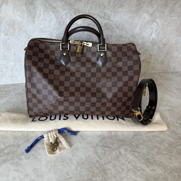 Louis Vuitton Damier Ebene Speedy 35 Bandouliere NM