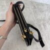 Christian Dior Black Smooth Calfskin Leather Saddle Pouch Crossbody Bag