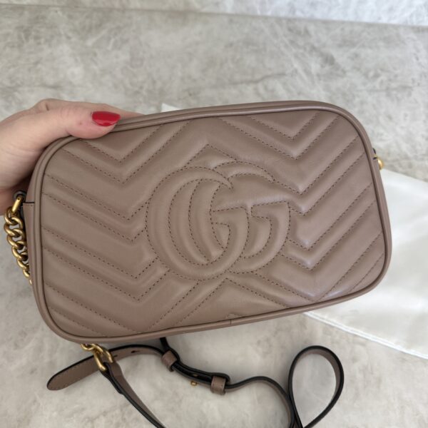 Gucci Matelasse Small GG Marmont Porcelain Rose