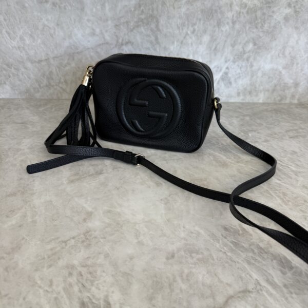 Gucci Calfskin Small Soho Disco Bag Black