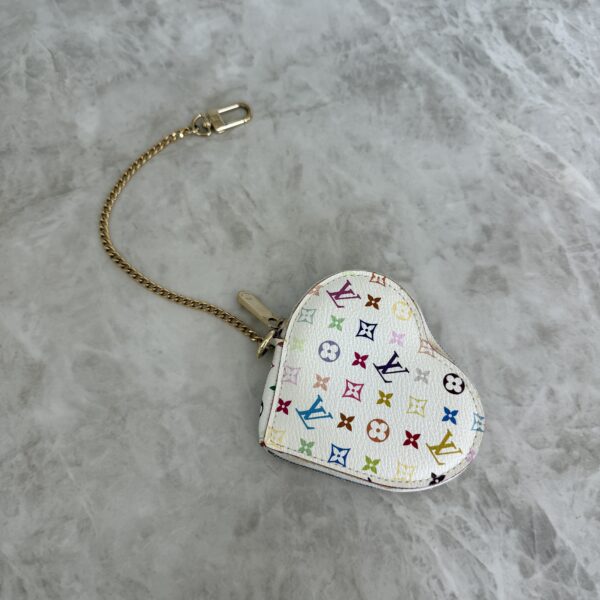 Louis Vuitton Monogram Multicolor Coeur Heart Coin Purse White