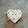 Louis Vuitton Monogram Multicolor Coeur Heart Coin Purse White