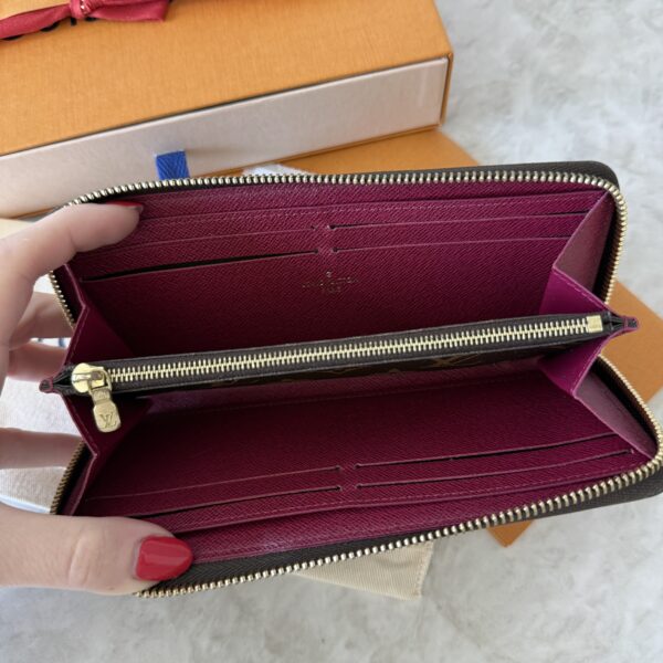 Louis Vuitton Monogram Clemence Wallet Fuchsia
