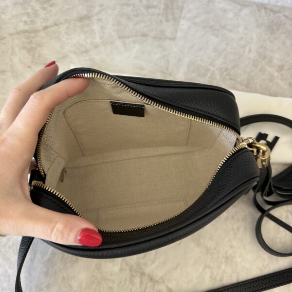 Gucci Calfskin Small Soho Disco Bag Black