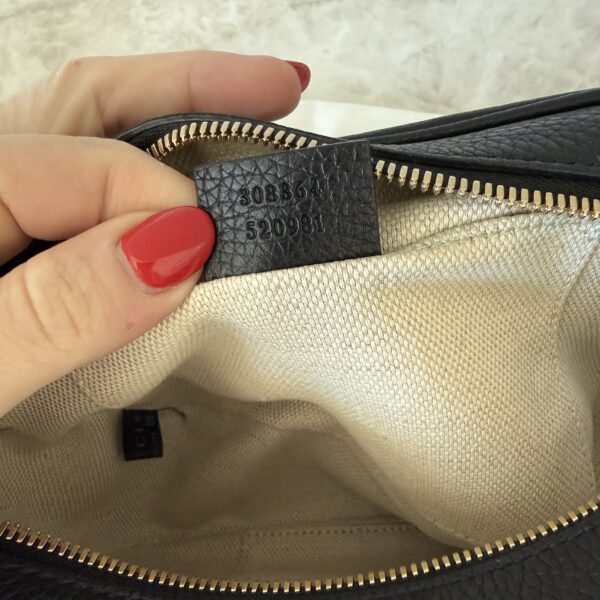 Gucci Calfskin Small Soho Disco Bag Black